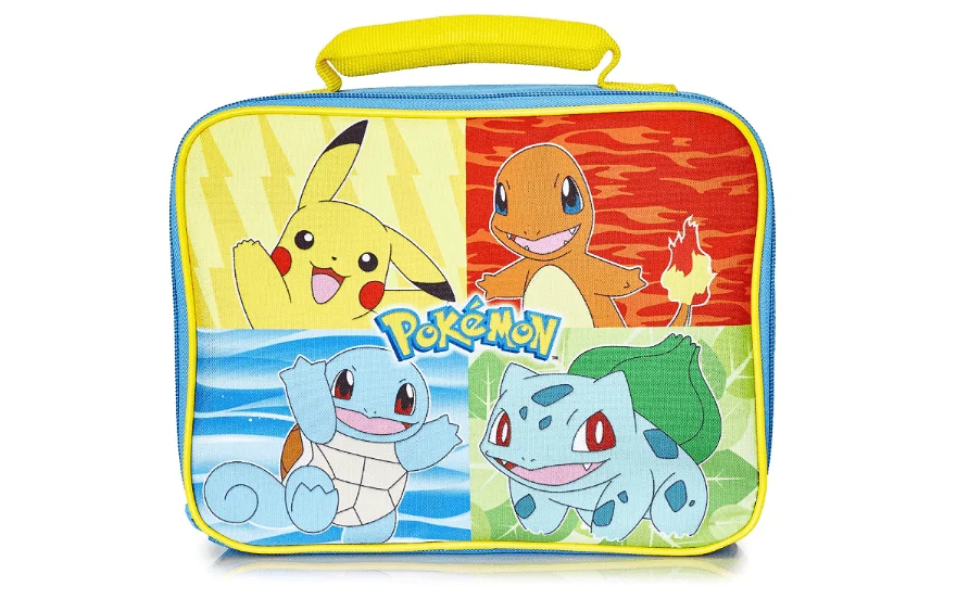 Cartable Pokémon Pikachu, Salamèche et Bulbizar