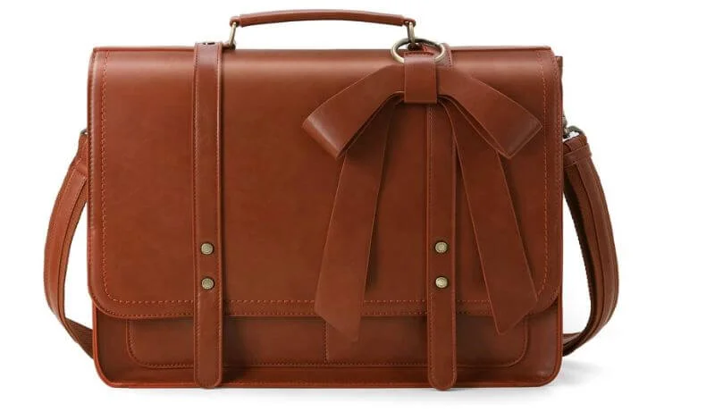 ECOSUSI Sac ordinateur 15,6 en cuir pour femme